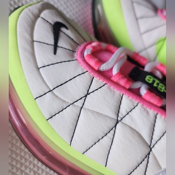 Women's NIKE MX-720-818 white pink blast ghost green sneakers shoes Collection - Picture 14 of 15
